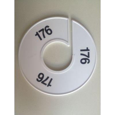 Maatring 11 cm wit/zwart 176