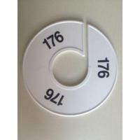 Maatring 11 cm wit/zwart 176 - thumbnail