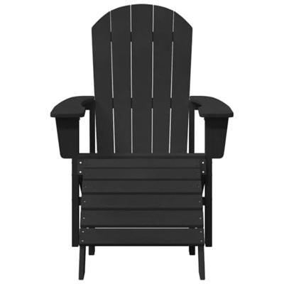 Tuinstoel 2 pcs Zwart 83 x 74 x 92 cm Polyetheen