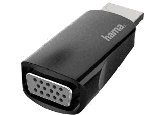 Hama Video-adapter, HDMI-stekker - VGA-aansluiting, Full-HD 1080p HDMI kabel Zwart Hama Video-adapter, HDMI-stekker - VGA-aansluiting, Full-HD 1080p HDMI kabel Zwart