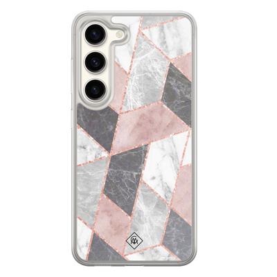 Samsung Galaxy S23 hybride hoesje - Stone grid