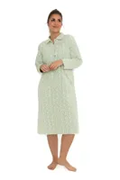 Lunatex flanellen nachthemd dames - Classic egg - thumbnail