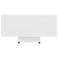 Salontafel 85x55x31 cm spaanplaat wit - thumbnail