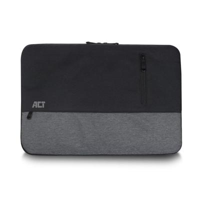 ACT urban laptop sleeve 15,6 inch , zwart/grijs