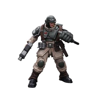 Warhammer 40k Action Figure 1/18 Astra Militarum Cadian Command Squad Veteran Sergeant with Power Fist 12 cm