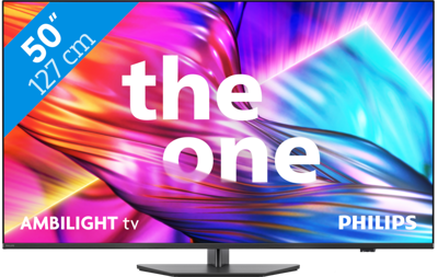 Philips Ambilight 50PUS8909 4K LED Smart TV - 50 inch-scherm met Pixel Precise Ultra HD Titan OS-platform en Dolby Atmos Sound, werkt met Alexa en Google Voice Assistant - Antraciet Grijs