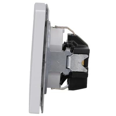 Jung LS1520LG Wandcontactdoos met randaarde Inzetstuk 1-voudig Grijs 1 stuk(s)