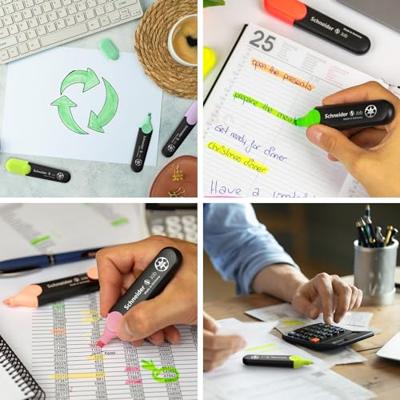 Schneider Schreibgeräte Textmarker Job grau sortiert Karton-Etui 4 Stück Aktion 3+1 115174 Grijs 5 mm 4 stuk(s) Schneider Schreibgeräte Textmarker Job grau sortiert Karton-Etui 4 Stück Aktion 3+1 115174 Grijs 5 mm 4 stuk(s)