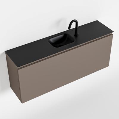 MONDIAZ OLAN 120cm toiletmeubel smoke. LEX wastafel urban midden 1 kraangat MONDIAZ OLAN 120cm toiletmeubel smoke. LEX wastafel urban midden 1 kraangat