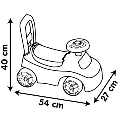 Smoby 2-in-1 loopauto - rood - thumbnail