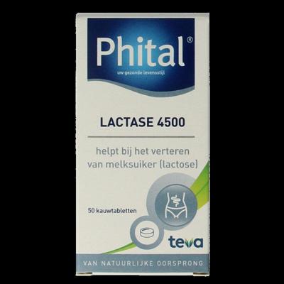 Phital Lactase 4500 50 Kauwtabletten Phital Lactase 4500 50 Kauwtabletten