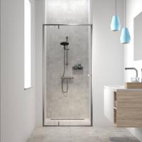 Sealskin Contour draaideur voor nis incl. antikalk 100x200cm geborsteld RVS - thumbnail