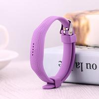 Fitbit Flex 2 siliconen bandje, Lengte: 25CM - Paars - thumbnail
