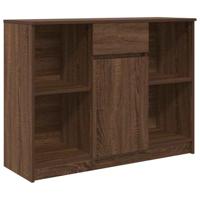 Dressoir met lade 101x35x76 cm spaanplaat bruin eikenkleurig - thumbnail
