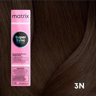 Matrix Matrix - Super Sync Pre-Bonded - 3N/3.0 Donker Bruin Naturel - 90ml Matrix Matrix - Super Sync Pre-Bonded - 3N/3.0 Donker Bruin Naturel - 90ml