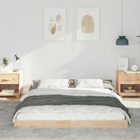 Bedframe Bruin 140 x 200 cm Massief grenenhout - thumbnail