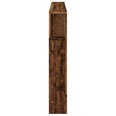 Hoofdeinde met LED 180x18,5x103,5 cm bewerkt hout oud hout Hoofdeinde met LED 180x18,5x103,5 cm bewerkt hout oud hout