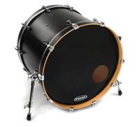 Evans BD22RB EQ3 Resonant Black 22 inch bassdrumvel - thumbnail