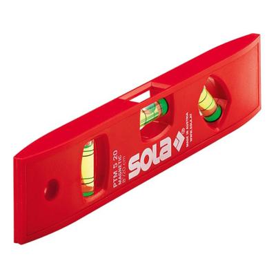 Sola Kunststof waterpas PTM5/20 blister, 20cm 3 libellen hobby rood magn. SB - 01430620 - 01430620 Sola Kunststof waterpas PTM5/20 blister, 20cm 3 libellen hobby rood magn. SB - 01430620 - 01430620