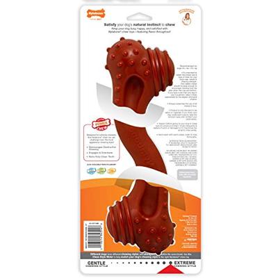 Nylabone dura power chew monster curve bone bison xtreme