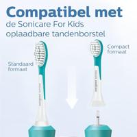 Philips Sonicare Sonicare for Kids 4+ Opzetborstel voor elektrische tandenborstel 4 stuk(s) Lichtgroen, Wit - thumbnail