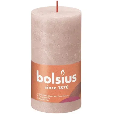Bolsius Rustiek Stompkaars Misty Pink 130/68 - thumbnail