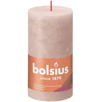 Bolsius kaars rustiek 13x7 cm misty pink - thumbnail
