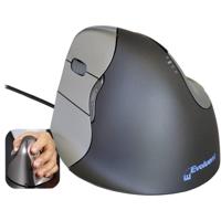 Evoluent Vertical Mouse 4 VM4L Linkshandigen Ergonomische muis Optisch Ergonomisch Grijs, Zilver - thumbnail