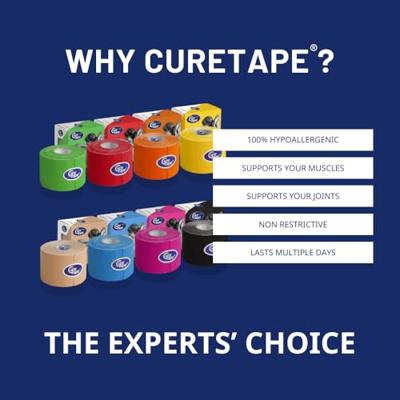 Cure Tape Kinesiotape groen 5cm x 5m 1 Stuks Cure Tape Kinesiotape groen 5cm x 5m 1 Stuks