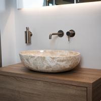 Waskom Loutro Elleni S Rechthoek 57x40.5x15 cm Marmer Sand Loutro - thumbnail