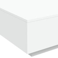 Salontafel 80x80x31 cm spaanplaat wit - thumbnail