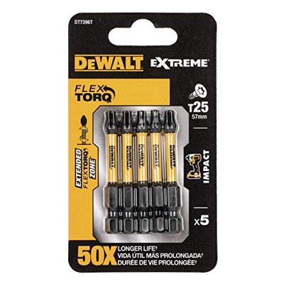 DeWALT DT7396T Extreme Impact Torsion Schroefbits T25 50mm VE=5 - thumbnail