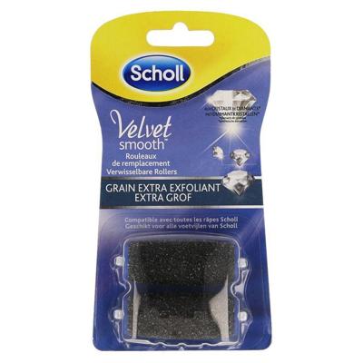 Scholl Velvet Smooth Express Pedi Rollers Extra Grof 2st Scholl Velvet Smooth Express Pedi Rollers Extra Grof 2st