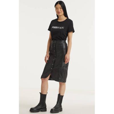 Anna T-shirt met tekst zwart Anna T-shirt met tekst zwart