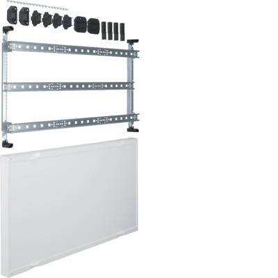 Hager Univers Ledig-gesloten inbouwunit leeg, (hxbxd) 450x750x125mm 3 DIN-rails
