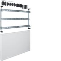 Hager Univers Ledig-gesloten inbouwunit leeg, (hxbxd) 450x750x125mm 3 DIN-rails - thumbnail