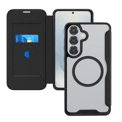 4Smarts Booklet Samsung Galaxy S26+ Zwart, Transparant Inductieve lading