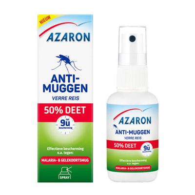 Azaron Anti-Muggenspray Verre Reis 50% DEET Azaron Anti-Muggenspray Verre Reis 50% DEET