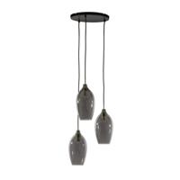 Light & Living Eettafel hanglampLukaro 3-lichts - smoke glas - 2977527 - thumbnail