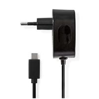 Wandoplader | 3,0 A | Vaste kabel | USB-C | Zwart - thumbnail