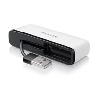 Belkin F4U021Bt Travel Hub, 4-poorts, zwart/wit - thumbnail