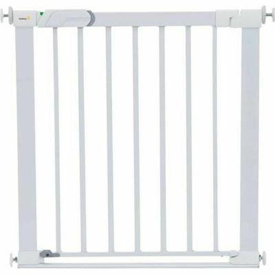 VEILIGHEID 1ST Flat Step Barrier metalen veiligheidsbarrière voor kinderen - Wit
