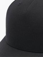 Flexfit FX5789M YP Classics 5-Panel Premium Curved Visor Snapback Cap - Black - One Size - thumbnail