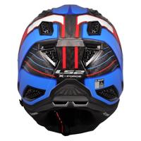 LS2 crosshelm "mx703 x-force galuo", ademend en hypoallergeen. helmet x-force galuo white/red/blue size xl - thumbnail