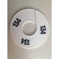 Maatring 11 cm wit/zwart 134 - thumbnail