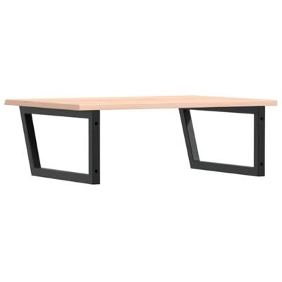 Badkamer wandschap staal en massief eikenhout