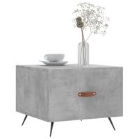 Salontafels 2 st 50x50x40 cm bewerkt hout betongrijs - thumbnail