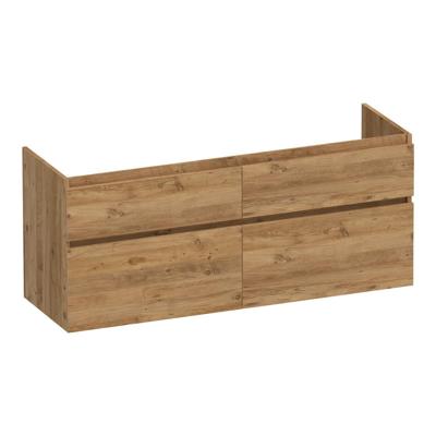 Brauer Delight - Onderkast - 140 cm - met 4 Softclose Lades Greeploos en 2 Sifon Uitsparingen - Chateau