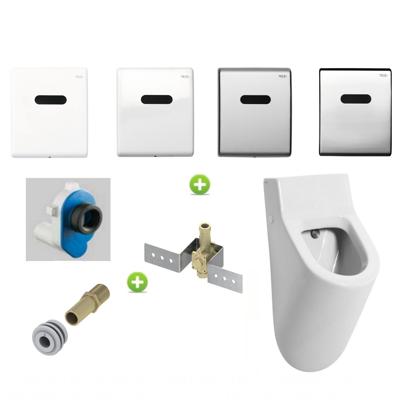 Urinoir Set Salenzi Hung Achterinlaat Mat Wit met TECE Drukplaat Elektronisch Urinoir Set Salenzi Hung Achterinlaat Mat Wit met TECE Drukplaat Elektronisch