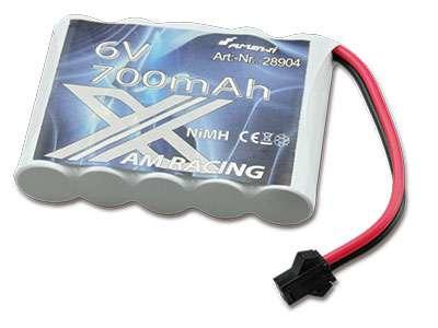 Amewi NiMH accupack 6 V 700 mAh Aantal cellen: 5 Stick Micro-car-bus